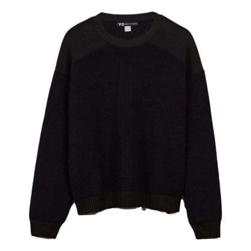 adidas Y-3 Utility Crew Sweater 'Black' H63084 sold by KicksCrew