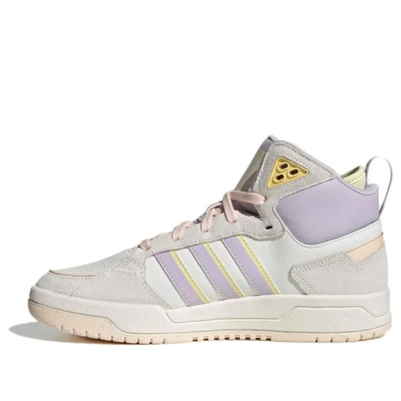 (WMNS) Adidas Neo 100DB Basketball Shoes 'White Beige Purple' IG1567 sold by KicksCrew