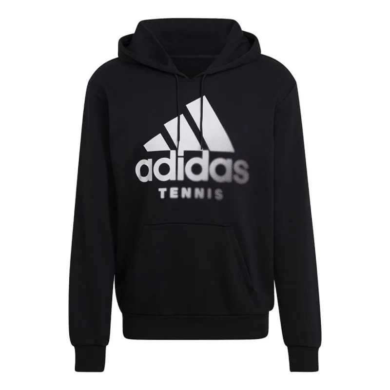 adidas Tennis Graphic Hoodie 'Black' HC7819 sold by KicksCrew