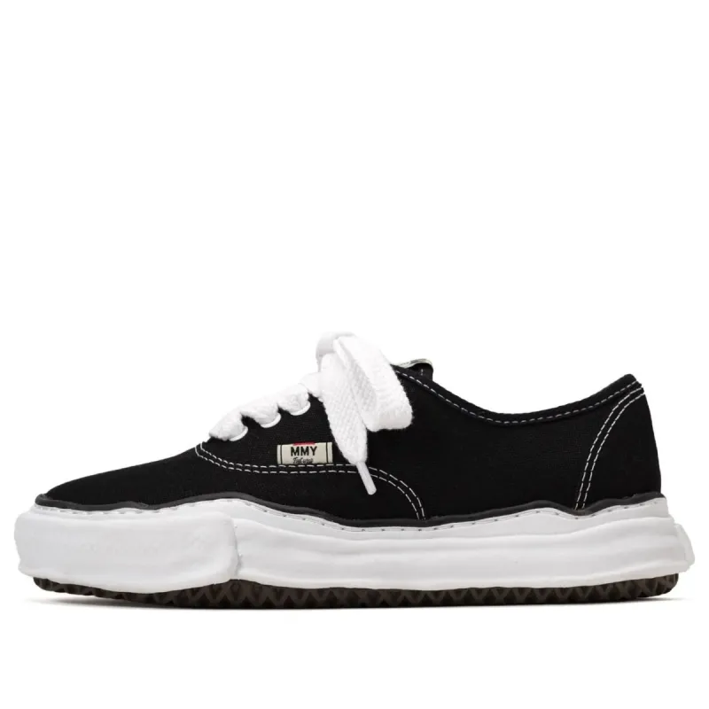 Maison MIHARA YASUHIRO BAKER Vintage-Like OG Sole Canvas Low-top Sneaker 'Black' A09FW735-BLK sold by KicksCrew