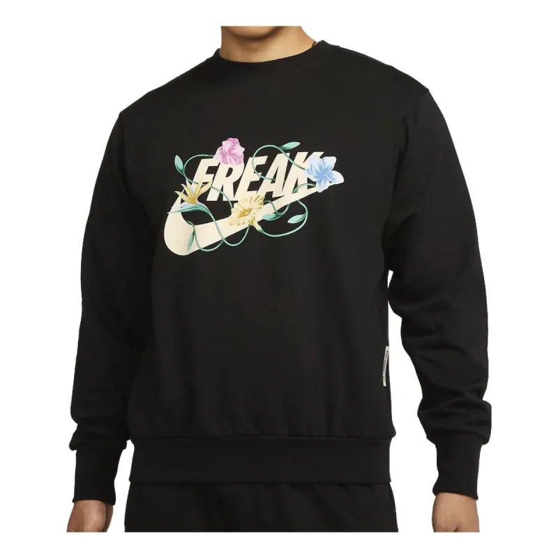 Nike Giannis Standard Issue Graphic Basketball Crew 'Black' FJ9558-010 sold by KicksCrew
