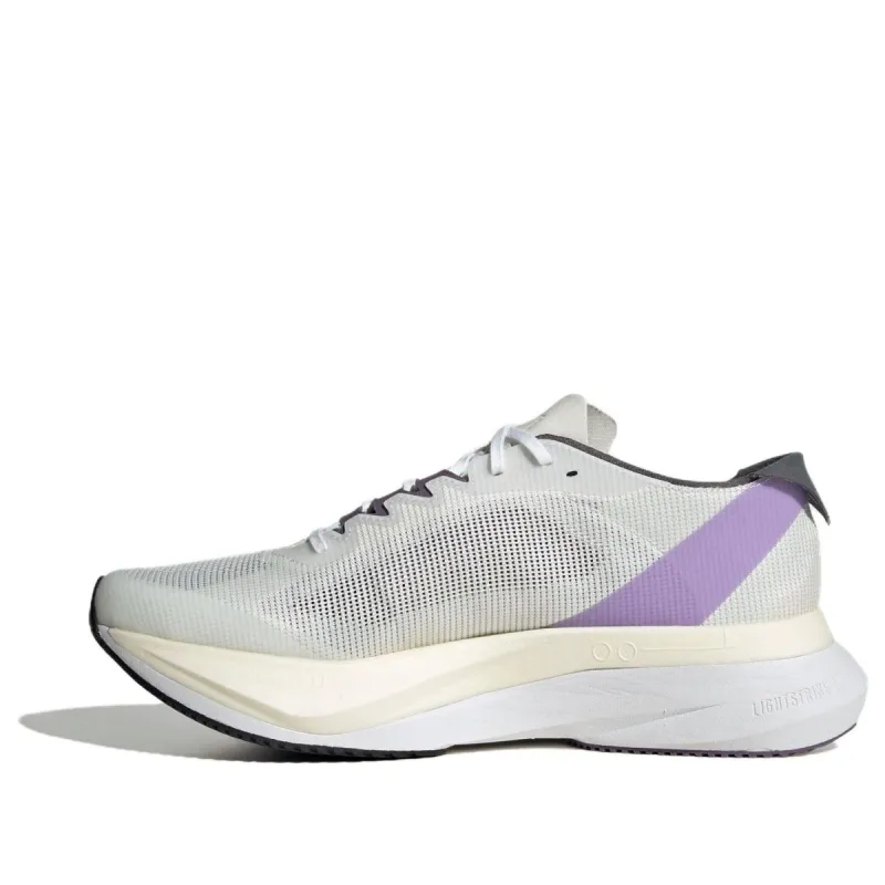 (WMNS) Adidas Adizero Boston 12 Running Shoes 'Cloud White Purple' ID6900 sold by KicksCrew
