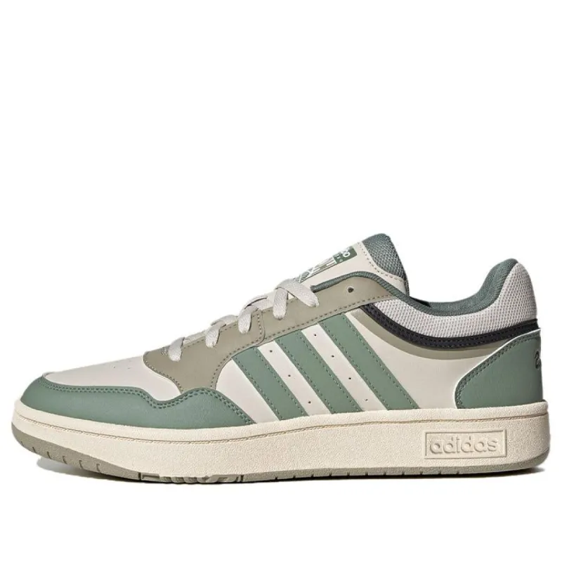Adidas Neo Hoops 3.0 Shoes 'Cream White Green' IE8003 sold by KicksCrew