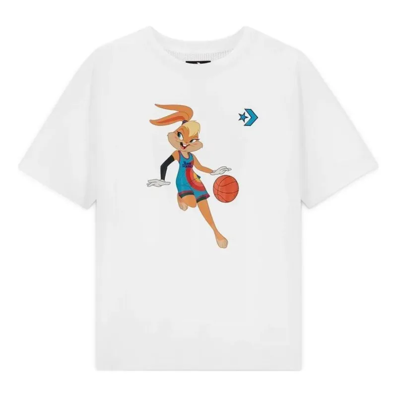 (WMNS) Converse x Space Jam A New Legacy Lola T-Shirt 'White' 10023070-A01 sold by KicksCrew