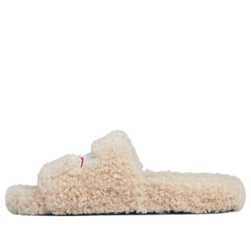 (WMNS ) Balenciaga Furry Slides 'Beige' 654261W2DO19796 sold by KicksCrew