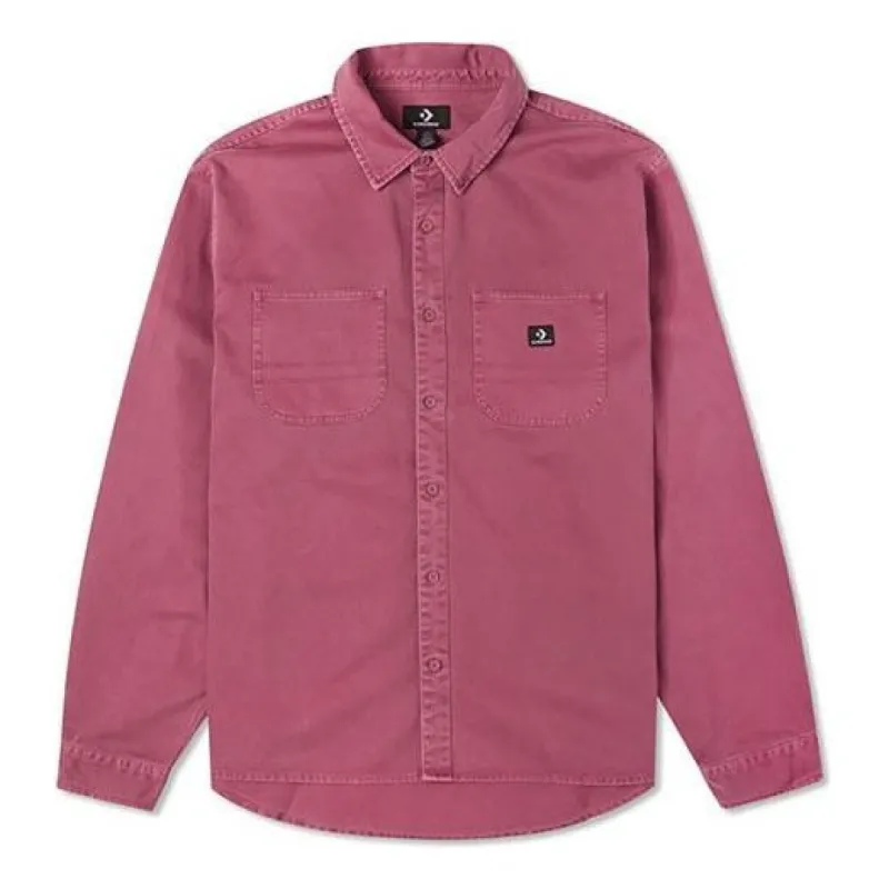 Converse Twill Long Sleeve Button Down 'Berry' 10022012-A04 sold by KicksCrew
