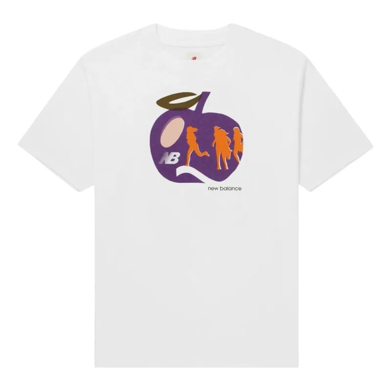 New Balance Made in USA Apple Graphic Tee 'White' MT31547-WT sold by KicksCrew