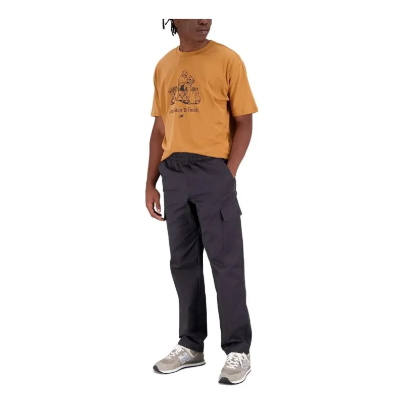 New Balance Essentials Cafe Grandpa Cotton Jersey T-Shirt 'Tobacco' MT31560-TOB sold by KicksCrew