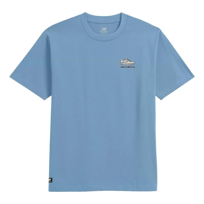 New Balance 550 Graphic Short Sleeve T-shirt 'Light Blue' MT31576-BLZ made by New Balance
