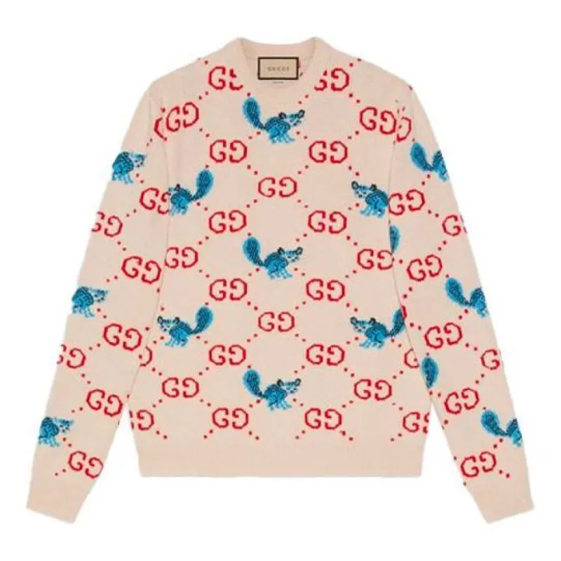GUCCI x Freya Hartas GG Animal Wool Sweater 'Ivory' 661836-XKBXX-9275 sold by KicksCrew