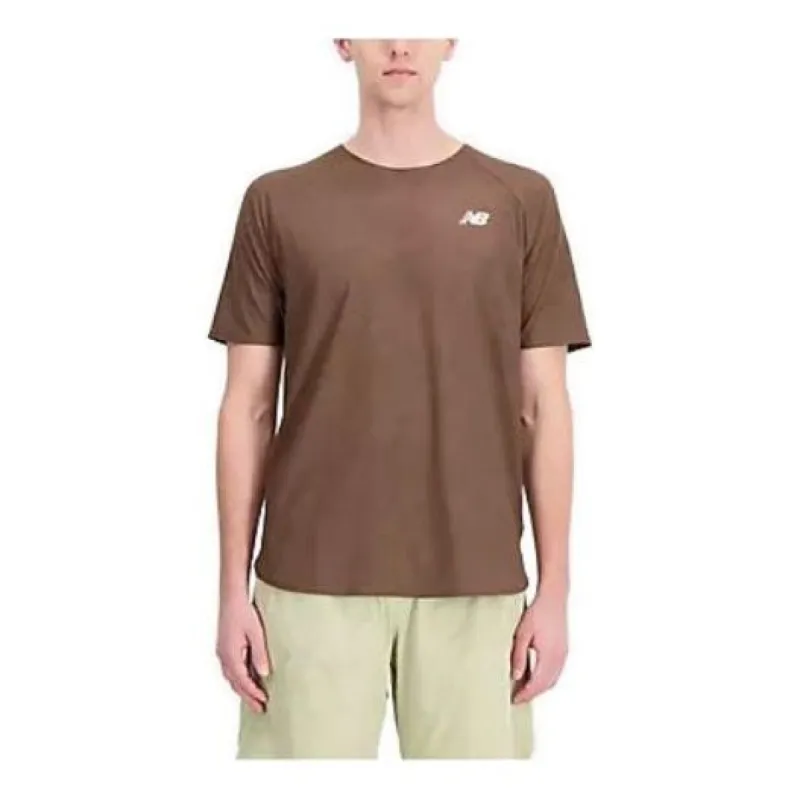 New Balance Q Speed Jacquard T-shirt 'Brown' MT33281-DUO made by New Balance