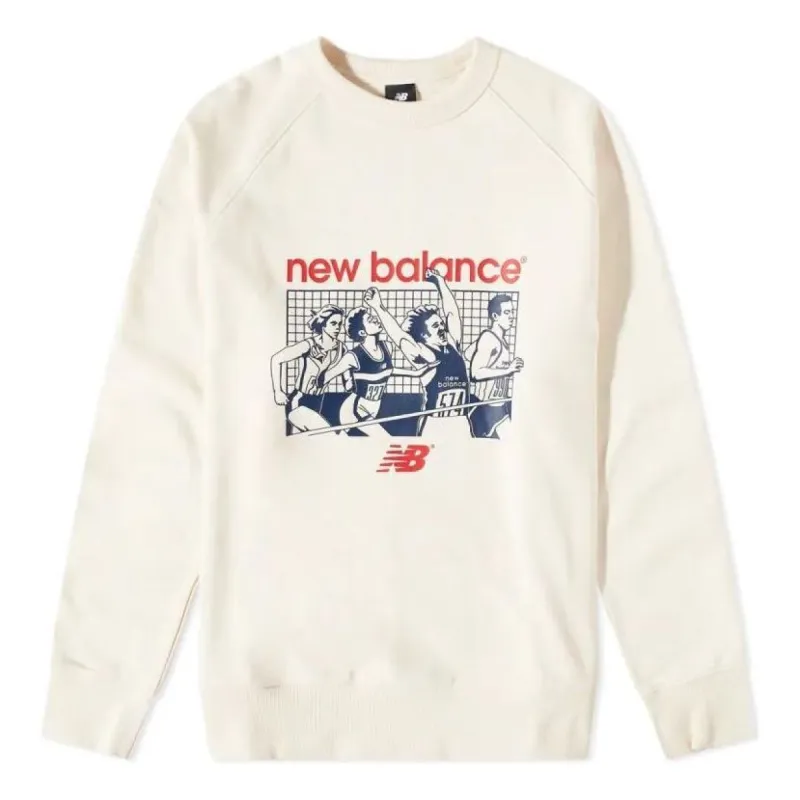 New Balance Athletics Remastered Graphic French Terry Crewneck Sweatshirt 'Beige' MT31525-GIE sold by KicksCrew