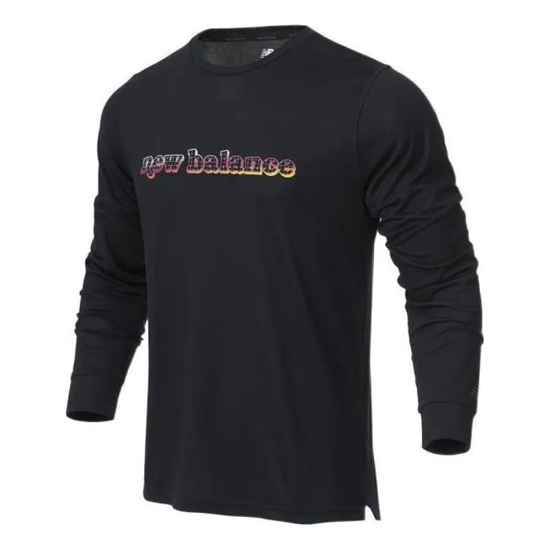 New Balance R.W.Tech Graphic Long Sleeve T-Shirt 'Black' MT21065-BK sold by KicksCrew