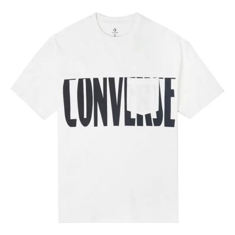 Converse Wordmark Logo Pocket T-Shirt 'White' 10021505-A03 sold by KicksCrew