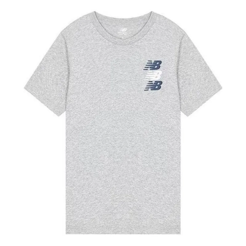 New Balance Triple Logo T-shirt 'Grey' MT21905-AG made by New Balance