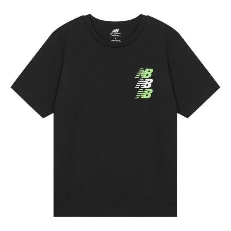 New Balance Triple Logo T-shirt 'Black' MT21905-BK sold by KicksCrew