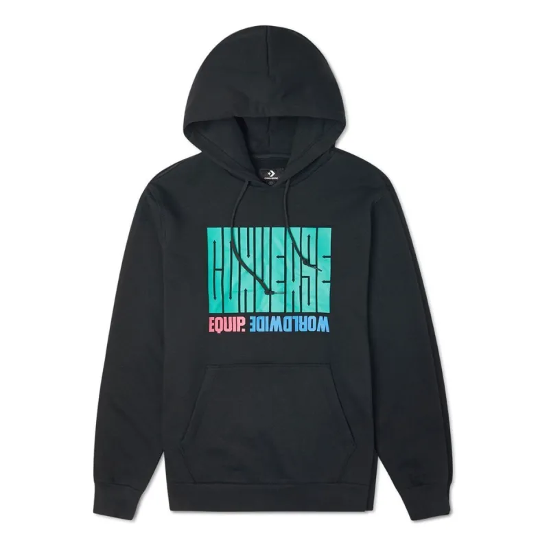 Converse Equip Worldwide Graphic Hoodie 'Black' 10021272-A02 sold by KicksCrew