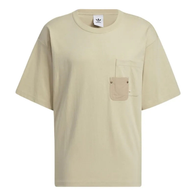 adidas originals Adicolor Pocket Tee 'Beige' HM7991 sold by KicksCrew