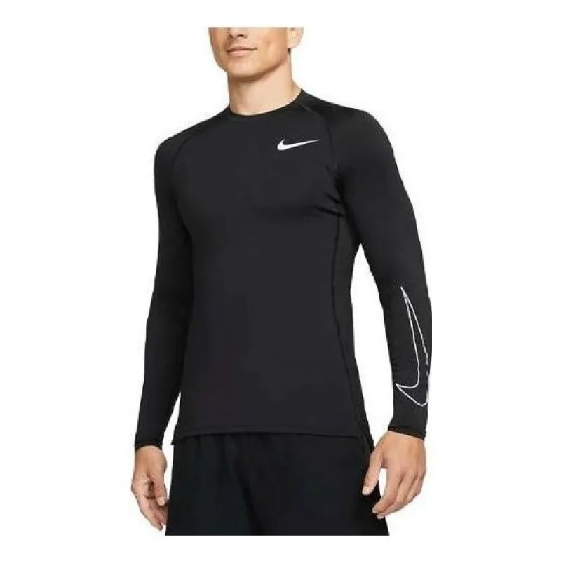 Nike Pro Dri-FIT Slim Fit Long-Sleeve Top 'Black' DD1980-010 sold by KicksCrew