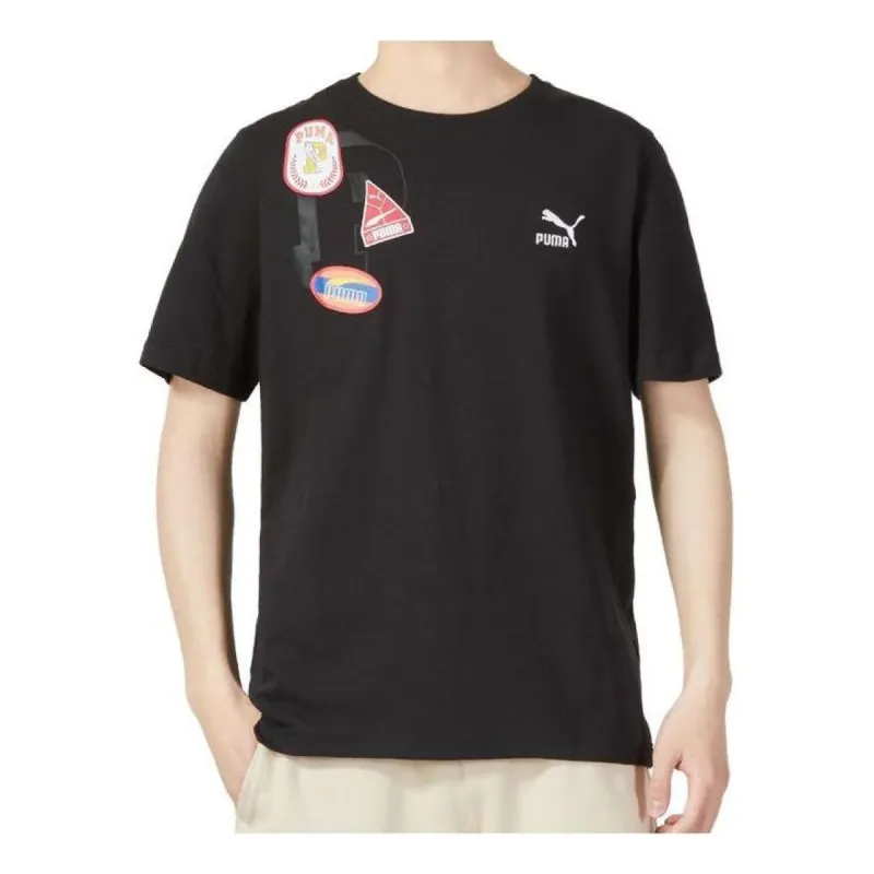 Puma Casual Printed T-Shirt 'Black' 623250-01 sold by KicksCrew