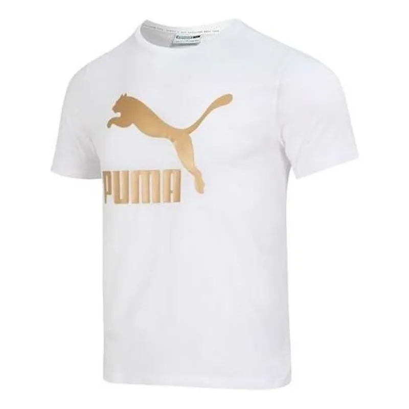 Puma Printed Short Sleeve T-Shirt 'White' 621559-02 sold by KicksCrew