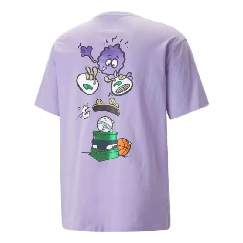Puma X 8enjamin Graphic T-Shirt 'Purple' 620703-25 sold by KicksCrew