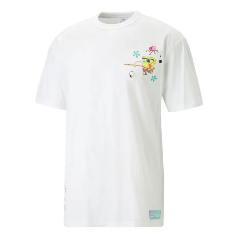 Puma X Spongbob T-Shirt 'White' 620691-02 sold by KicksCrew