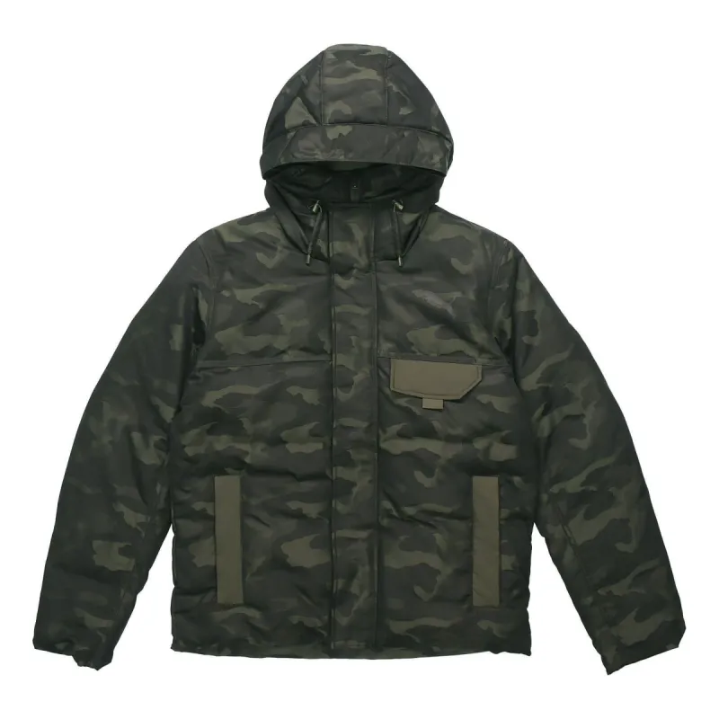slash youth】RED DEVIL CAMO DOWN JACKET