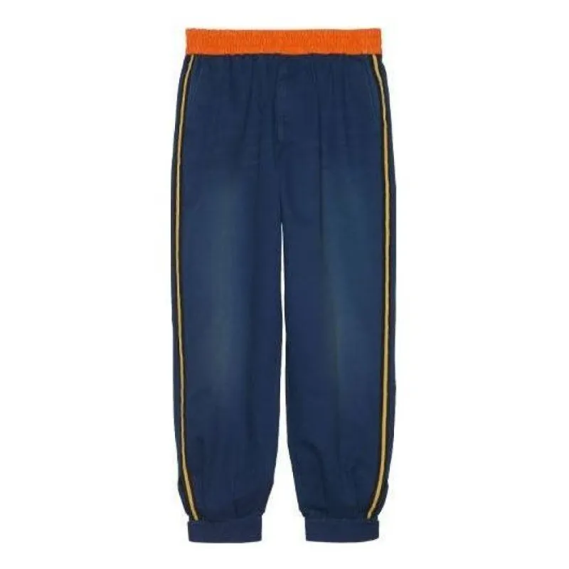 Gucci Technical Jersey Jogging Pant 'Blue' 660067-ZAGP0-4307 sold by KicksCrew