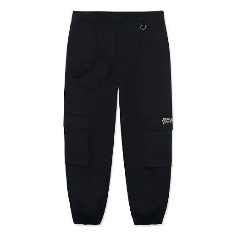 Li-Ning BadFive Changan Boy Loose Fit Cargo Pants 'Black' AKXR619-1 sold by KicksCrew