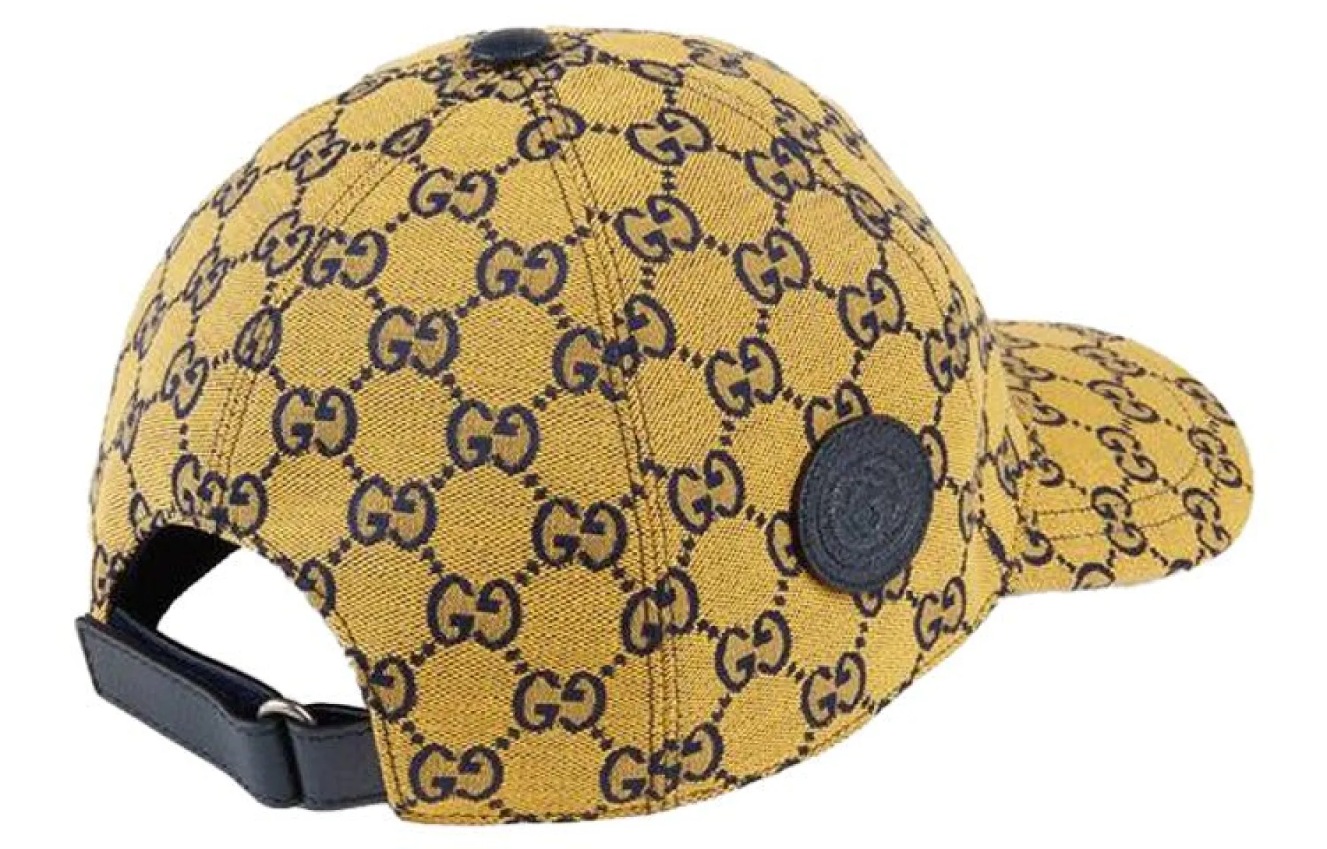Women’s Gucci, GG  blue/yellow baseball hat, size small adjustable made in Italy Gucci Baseball cap with logo | Men main image 3