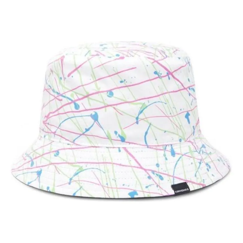 Converse Reversible Paint Splatter Bucket Hat 'White' 10018910-A06 sold by KicksCrew