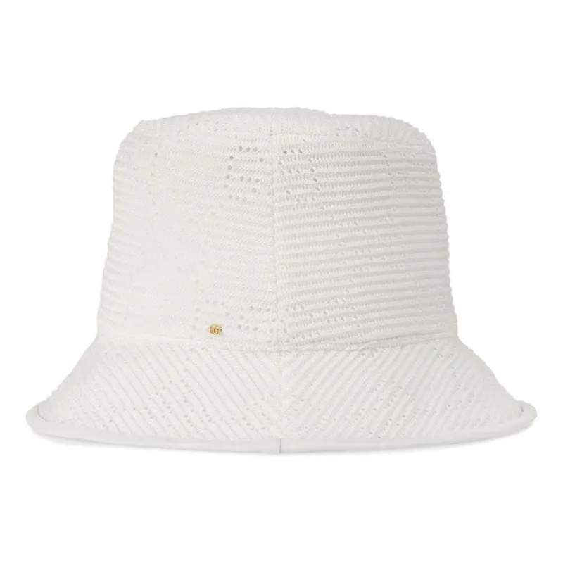 (WMNS) Gucci GG Cable Knit Fedora 'Ivory' 656573-3HAC2-9278 sold by KicksCrew