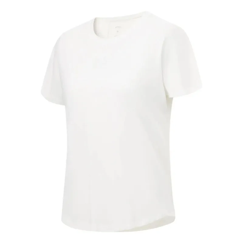 (WMNS) Li-Ning Training T-shirt 'White' ATST578-1 sold by KicksCrew