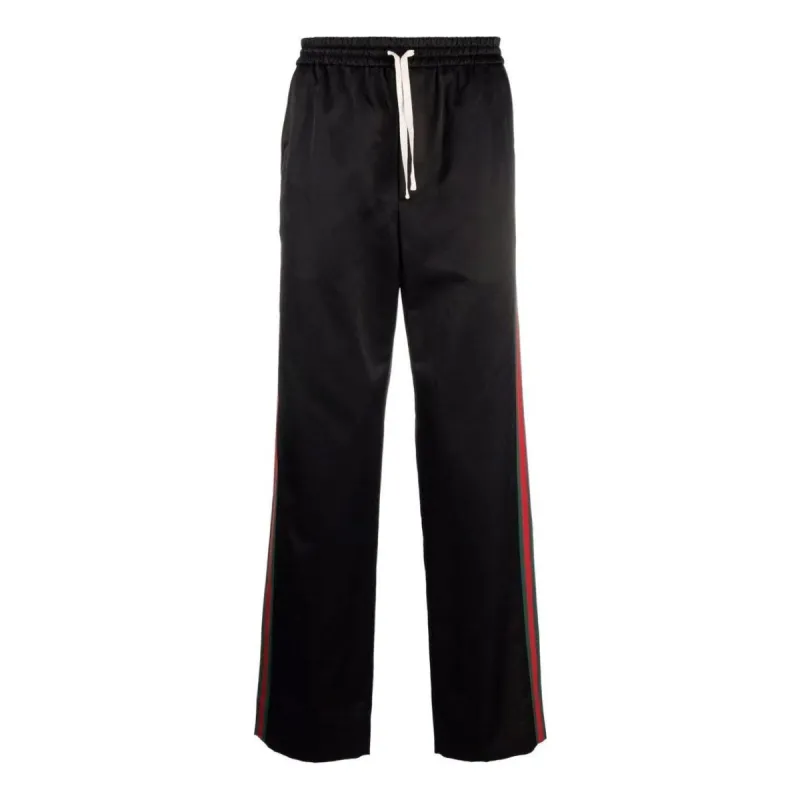 Gucci Web-Panel Track Pants 'Black' 654880-ZAGU7-1043 sold by KicksCrew
