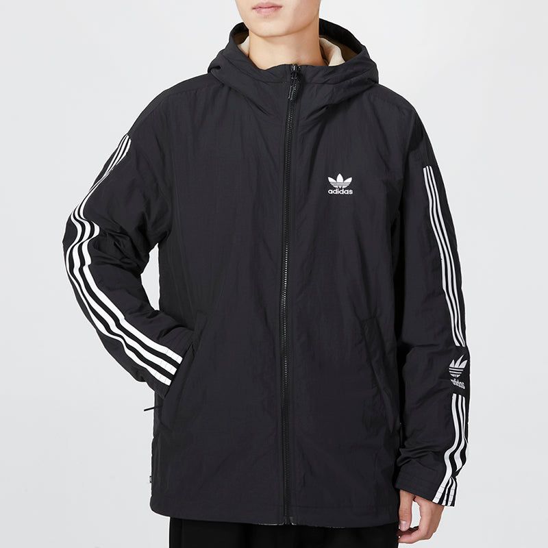 adidas Original Reversible Polar Fleece Jacket 'Black Beige' HL9186 sold by KicksCrew product image thumbnail 5
