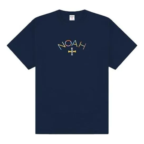 NOAH Embroidered Core Logo T-shirt 'Navy' T30SS21 sold by KicksCrew