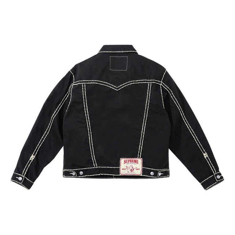 Supreme x True Religion Denim Trucker Jacket 'Black White' SUP-FW21-214 sold by KicksCrew product image thumbnail 2