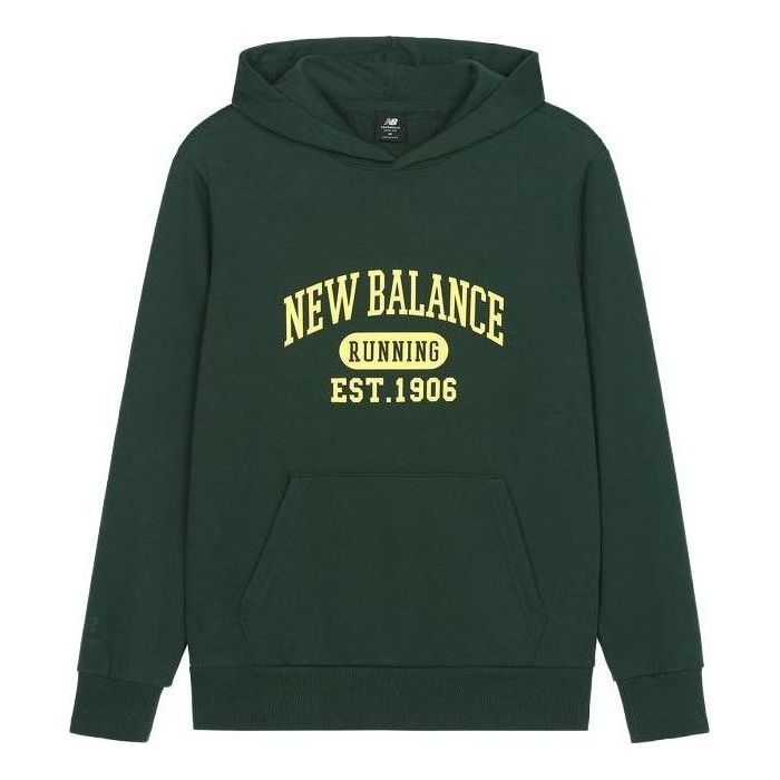 New Balance Logo Sportswear Hoodie 'Green Yellow' AMT31313-JUE sold by KicksCrew