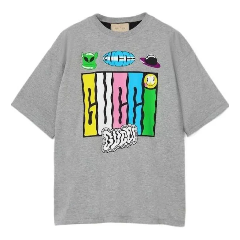 Gucci Reversible Cotton Jersey T-Shirt 'Grey' 782793-XJGII-1043 sold by KicksCrew