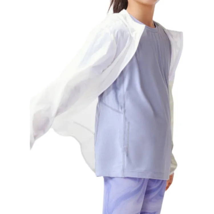 (GS) ASICS Logo Jacket 'White Blue' 332241053090-10 sold by KicksCrew product image thumbnail 4