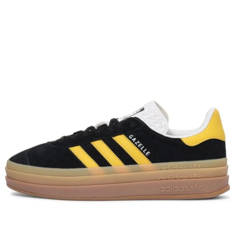 (WMNS) adidas Gazelle Bold 'Black Bold Gold' IE0422 sold by KicksCrew