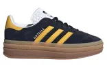 (WMNS) adidas Gazelle Bold 'Black Bold Gold' IE0422 sold by KicksCrew