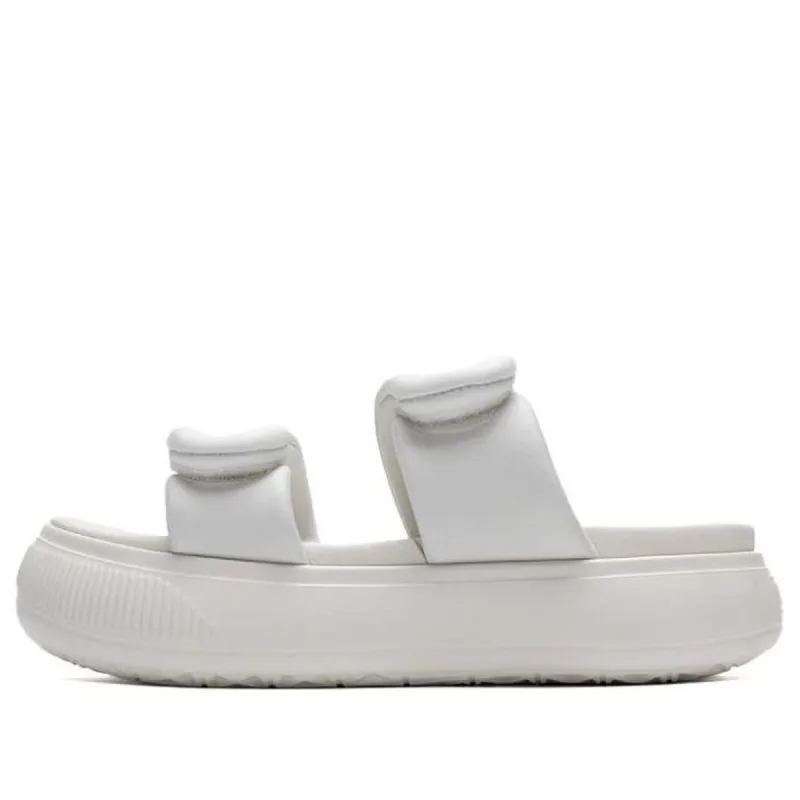 (WMNS) PUMA Mayu Puffy Slides 'Warm White' 399450-01 sold by KicksCrew