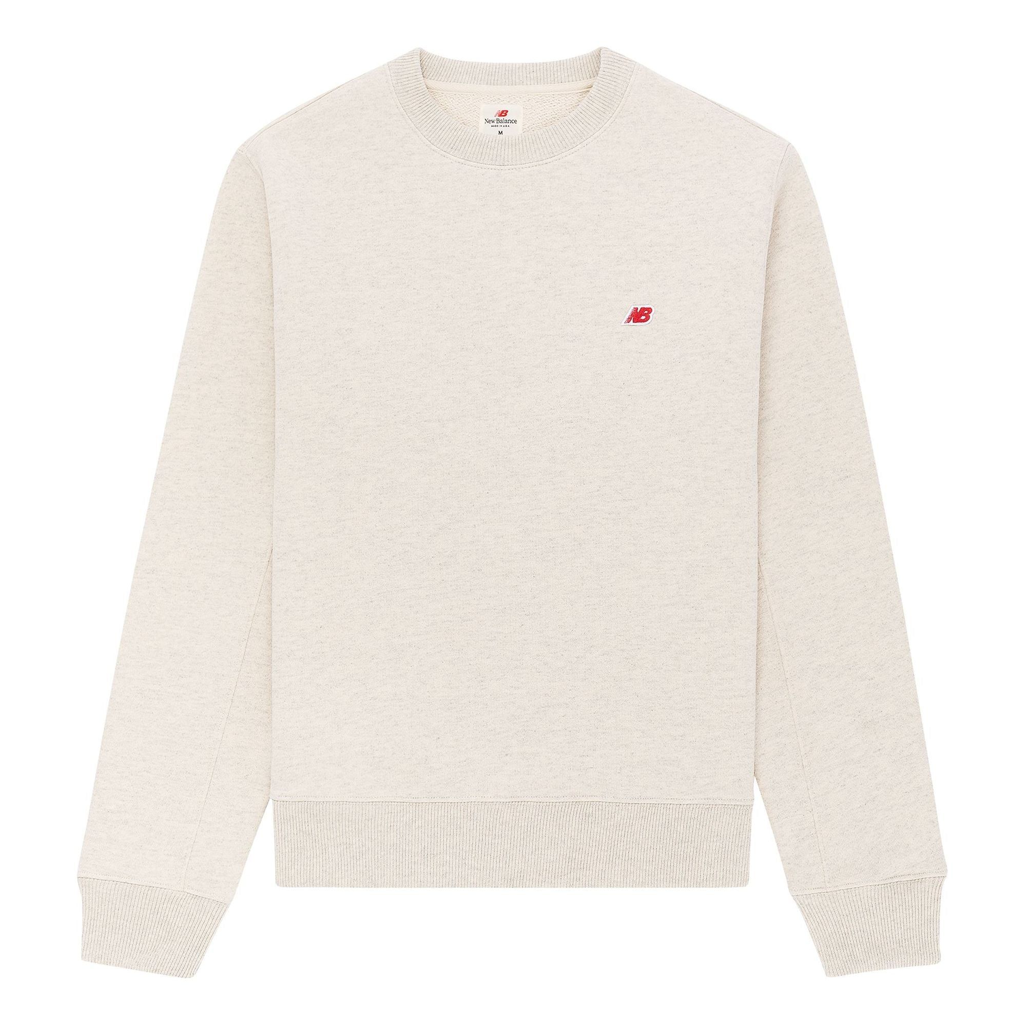 New Balance MADE in USA Core Crewneck Sweatshirt 'Oatmeal Heather' MT21541-OTH sold by KicksCrew