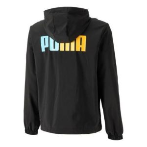 PUMA Full Sleeve Printed Hoodie 'Black' 678013-01 sold by KicksCrew