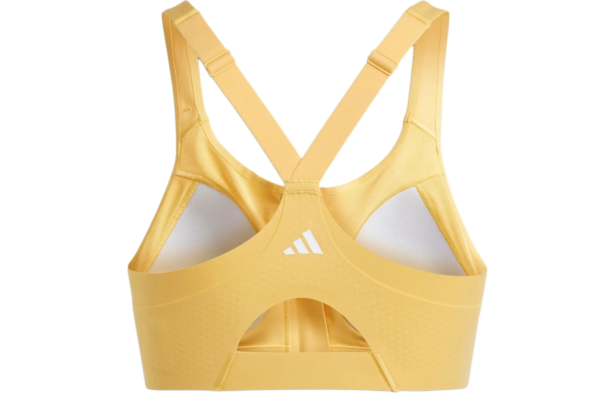 (WMNS) adidas TLRD Impact Luxe High-Support Zip Bra 'Yellow' IU2761 sold by KicksCrew product image thumbnail 2