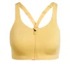 (WMNS) adidas TLRD Impact Luxe High-Support Zip Bra 'Yellow' IU2761 sold by KicksCrew