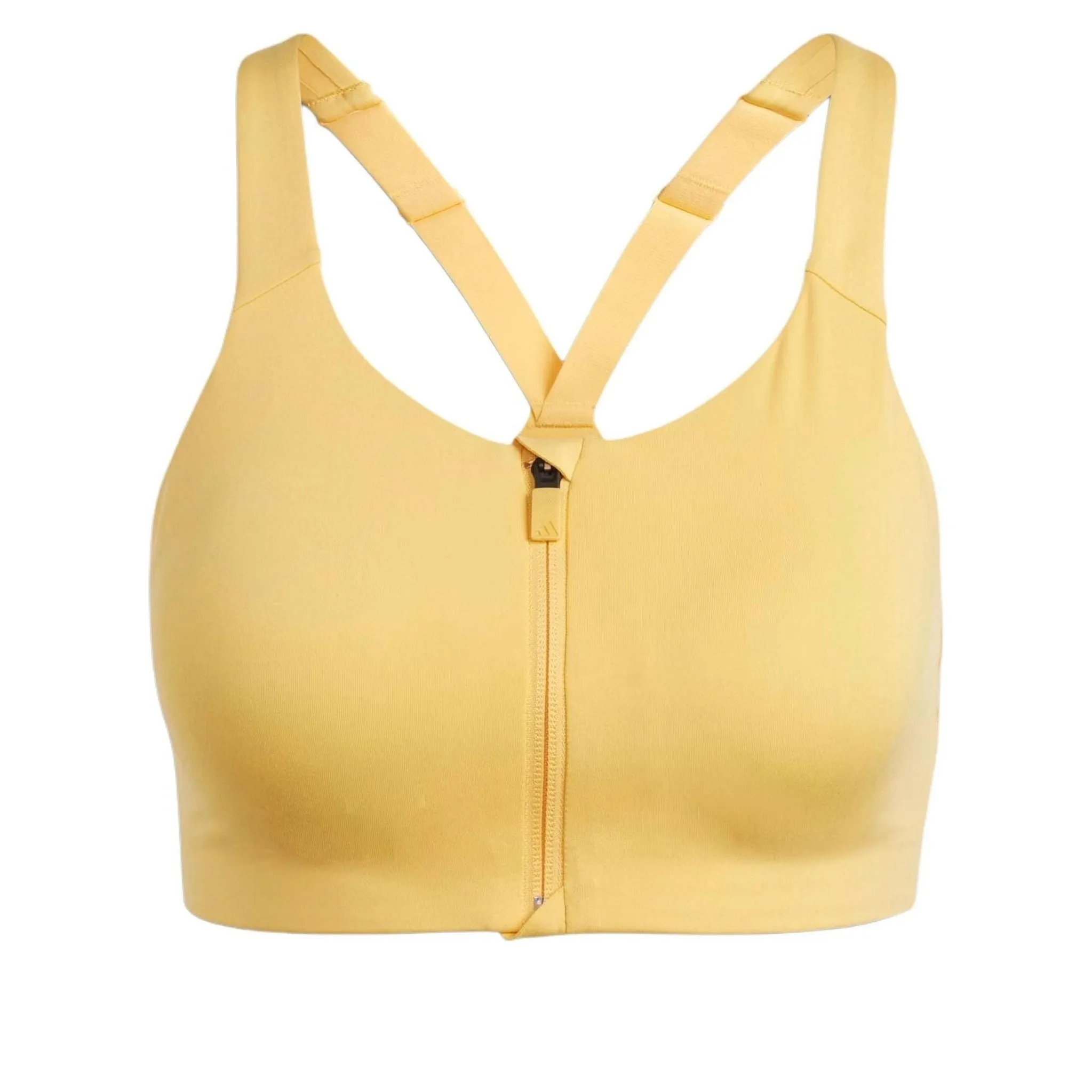 (WMNS) adidas TLRD Impact Luxe High-Support Zip Bra 'Yellow' IU2761 sold by KicksCrew
