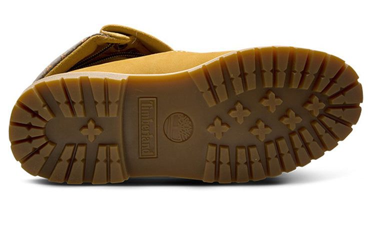 (WMNS) Timberland Authentic Waterproof Roll-Top Floral Print Boots 'Wheat Grey' 8014BW sold by KicksCrew product image thumbnail 5